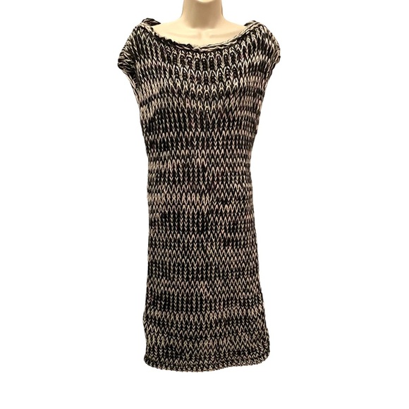 Stile Benetton Women's Wool & Alpaca Blend Loose Knit Weave Sweater Dress Medium - Picture 1 of 10